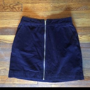 Gap Cordorouy Zip Skirt